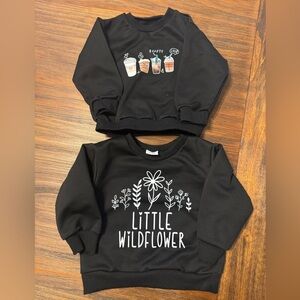 Lot of Two Toddler Girl’s Sweatshirts, size 9-12 months
